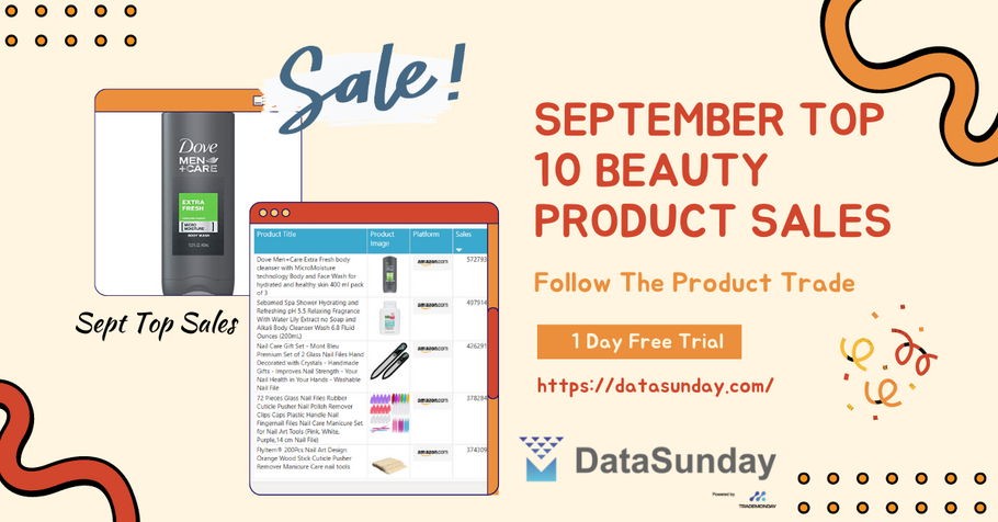 September Top 10 Beauty Product Sales