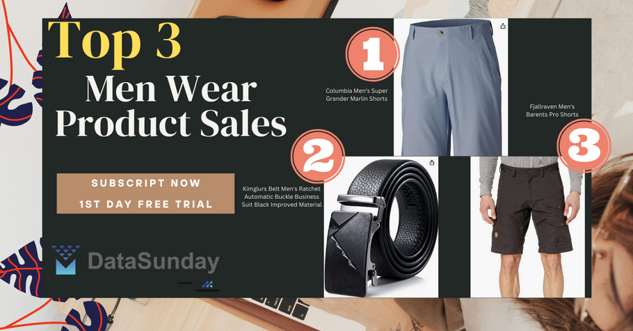 Amazon Top 3 men wear product sales for this week