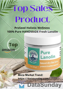 Produk Kecantikan & Kesihatan Paling Jualan Amazon.com - ProSeed Holistik Wellness 100% Lanolin Segar BUATAN TANGAN Tulen