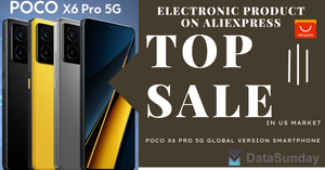 Produk Elektronik Terbanyak Jualan Bulan Ini di Pasaran AS - Telefon Pintar Versi Global POCO X6 Pro 5G